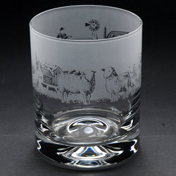Farm Animals | Whisky Tumbler Glass | Engraved British Made Farm Animals | Whisky Tumbler Glass | Engraved by Glyptic Glass Art