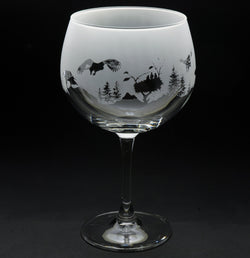 Golden Eagle | Gin Glass | Engraved British Made Golden Eagle | Gin Glass | Engraved by Glyptic Glass Art