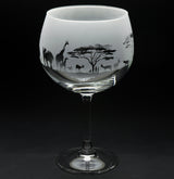 Safari | Gin Glass | Engraved British Made Safari | Gin Glass | Engraved by Glyptic Glass Art