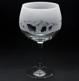 Highland Cattle | Gin Glass | Engraved British Made Highland Cattle | Gin Glass | Engraved by Glyptic Glass Art