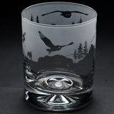 Owl | Whisky Tumbler Glass | Engraved British Made Owl | Whisky Tumbler Glass | Engraved by Glyptic Glass Art