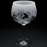 Panda | Gin Glass | Engraved British Made Panda | Gin Glass | Engraved by Glyptic Glass Art