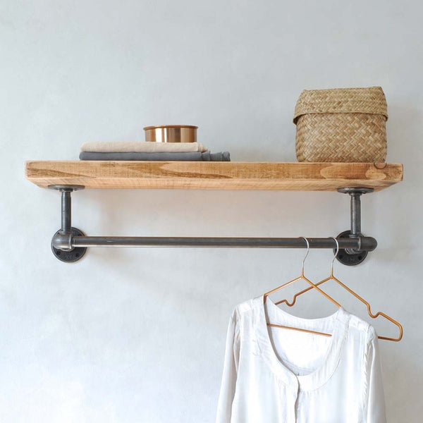 Portobello Industrial Clothes Wall Shelf by Industrial By Design
