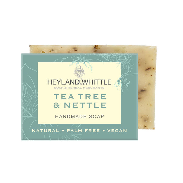 Tea Tree & Nettle Mini Handmade Soap 45g by Heyland & Whittle