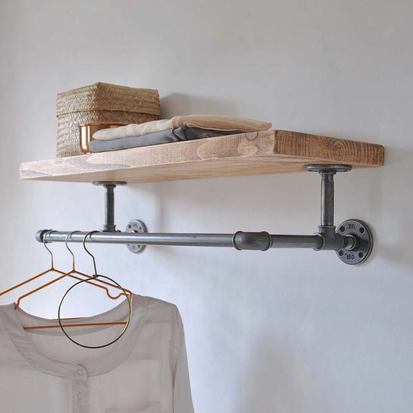 Portobello Industrial Clothes Wall Shelf by Industrial By Design