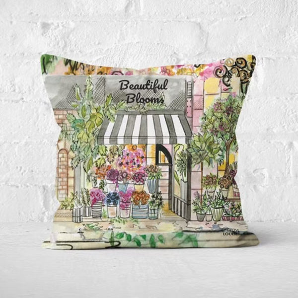 Beautiful Blooms Cushion by Claire Louise