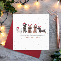 Merry Christmas From The Dog Card British Made Merry Christmas From The Dog Card by Toasted Crumpet