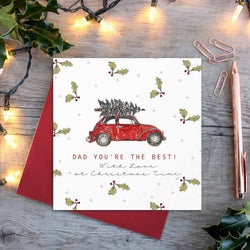 Best Dad Christmas Card British Made Best Dad Christmas Card by Toasted Crumpet