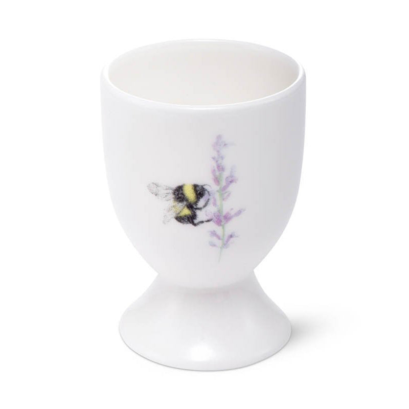 Bee & Flower China Egg Cup British Made Bee & Flower China Egg Cup by Mosney Mill