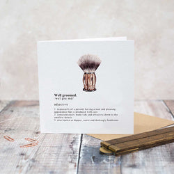 Well Groomed Card British Made Well Groomed Card by Toasted Crumpet