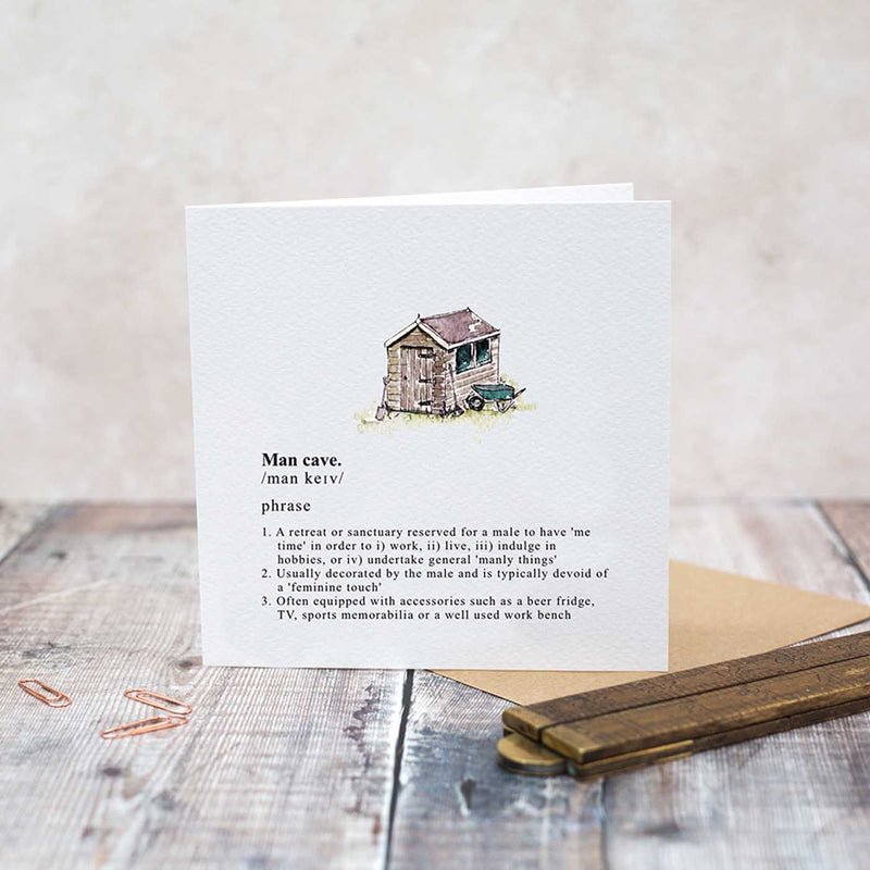 Man Cave Card British Made Man Cave Card by Toasted Crumpet
