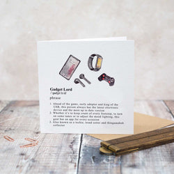 Gadget Lord Card British Made Gadget Lord Card by Toasted Crumpet