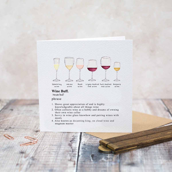 Wine Buff Card by Toasted Crumpet