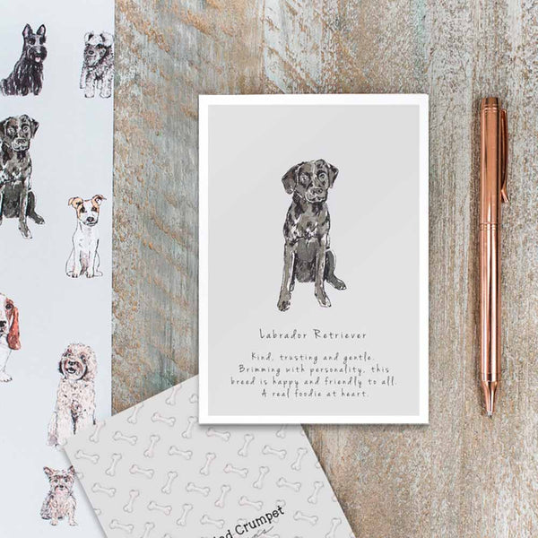 Black Labrador Card by Toasted Crumpet
