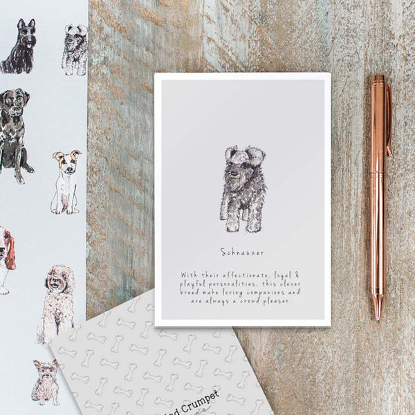 Schnauzer Card by Toasted Crumpet