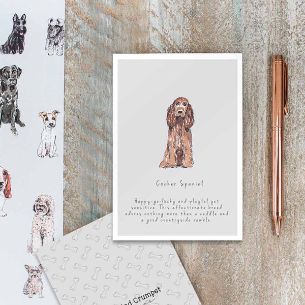 Cocker Spaniel Card by Toasted Crumpet