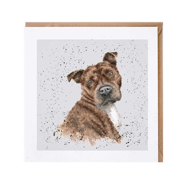 Staffordshire Bull Terrier Card by Wrendale