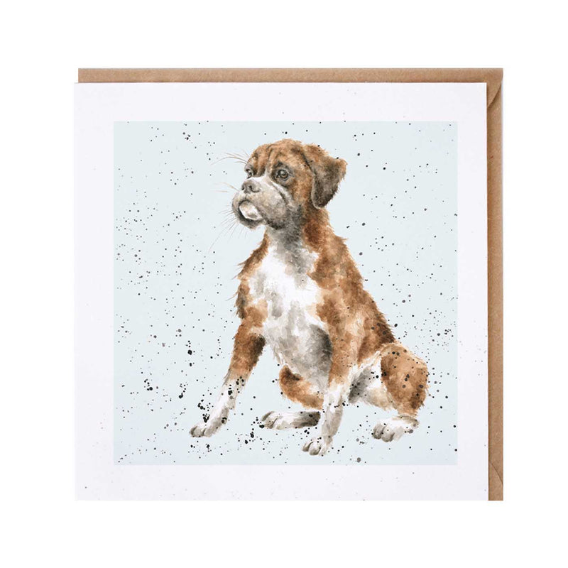 Boxer Dog Card British Made Boxer Dog Card by Wrendale