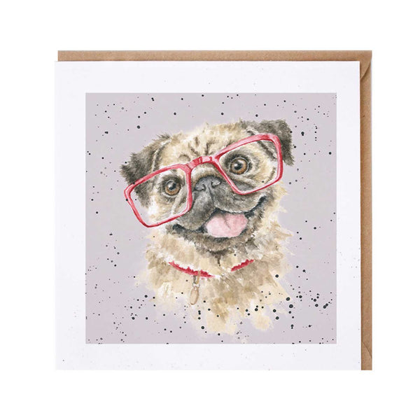 Pug Card by Wrendale