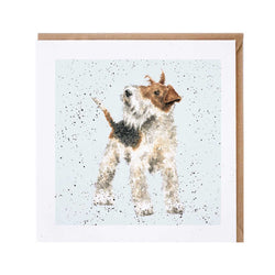 Fox Terrier Dog Card British Made Fox Terrier Dog Card by Wrendale
