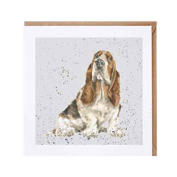Basset Hound Dog Card by Wrendale