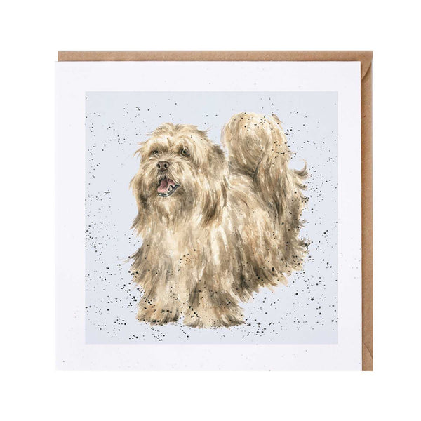 Lhasa Apso Dog Card by Wrendale