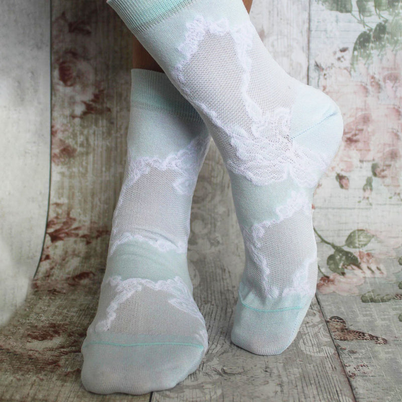Delicate Women's Socks - Celeste British Made Delicate Women's Socks - Celeste by Peper Harow