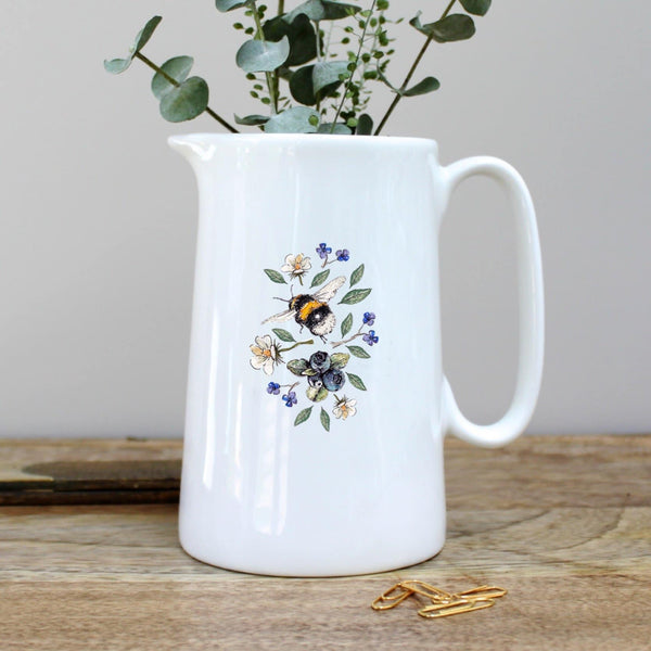 Wild Flower Meadows Bee Pint Jug by Toasted Crumpet