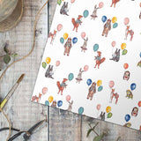 Party Animals Gift Wrap & Tag British Made Party Animals Wrapping Paper by Toasted Crumpet