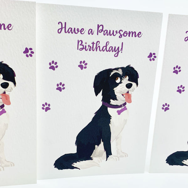 Pawsome Birthday - Dog by Hopping Dog Cards