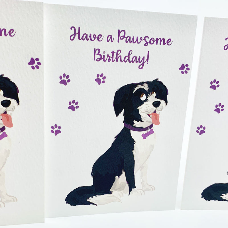 Pawsome Birthday - Dog British Made Pawsome Birthday - Dog by Hopping Dog Cards