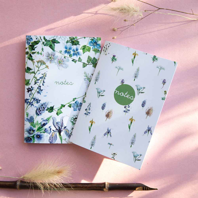 Wildflower A6 Notebook Set British Made Wildflower A6 Notebook Set by Kate Moby