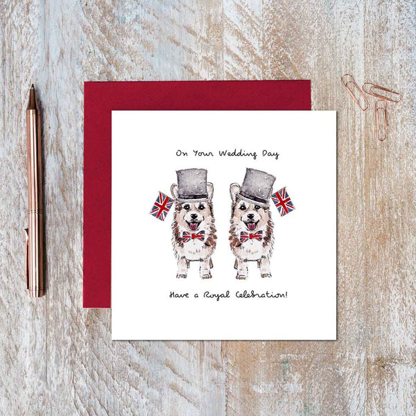 On Your Wedding Day Card ( Mr & Mrs Corgi ) by Toasted Crumpet