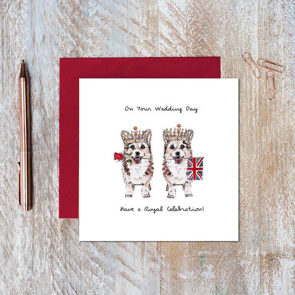 On Your Wedding Day Card ( Mrs & Mrs Corgi ) by Toasted Crumpet