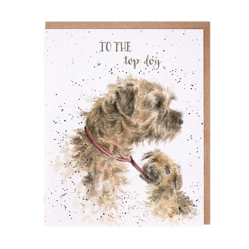To The Top Dog Card British Made To The Top Dog Card by Wrendale