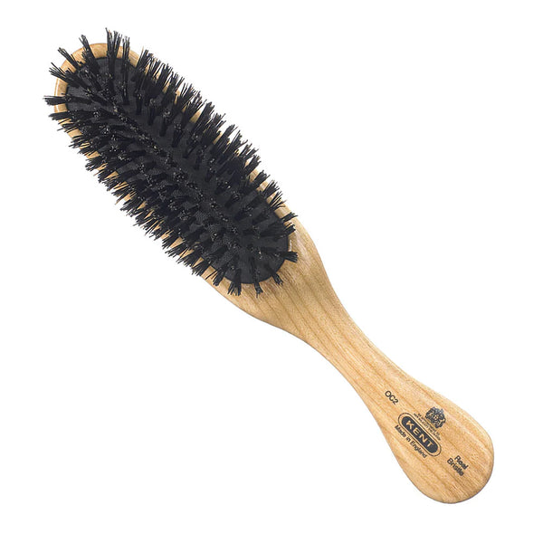 Mens Finest Cherrywood Rubber Cushion Bristle Hairbrush by Kent Brushes