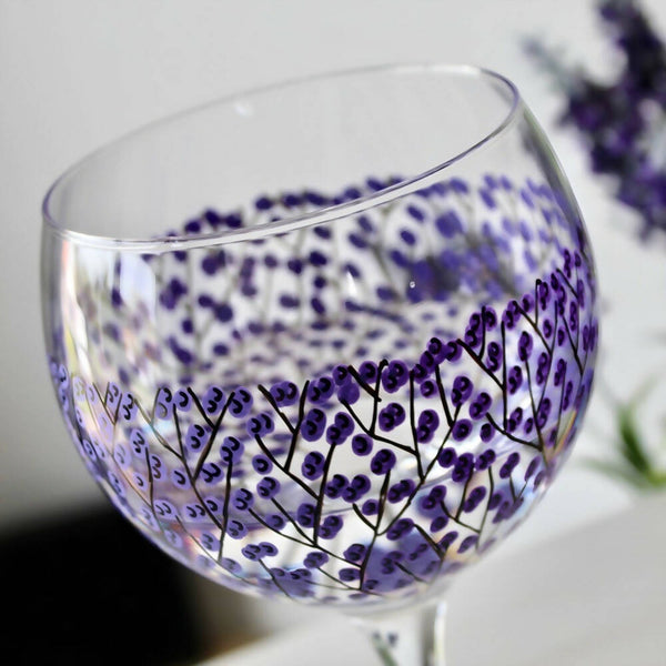 Purple Berry Gin Glass by Samara Ball