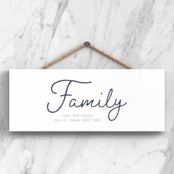 Family Plaque British Made Family Plaque by Vivid Squid