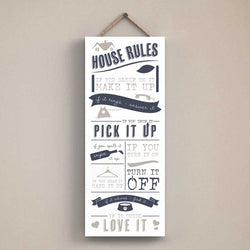 House Rules Sign British Made House Rules Sign by Vivid Squid