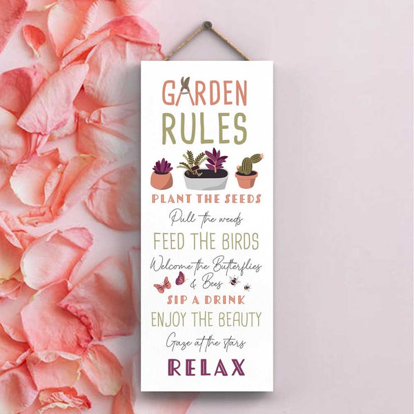 Garden Rules Sign by Vivid Squid