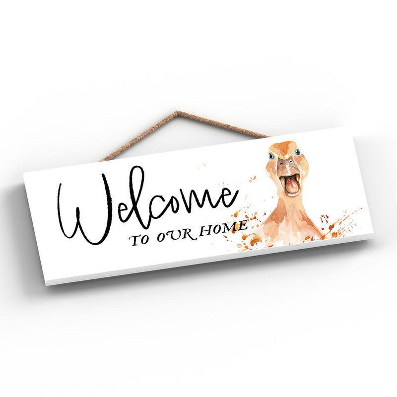 Welcome Plaque British Made Welcome Plaque by Vivid Squid