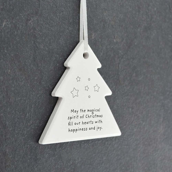 Fill our Hearts Christmas Tree Ornament by Vivid Squid