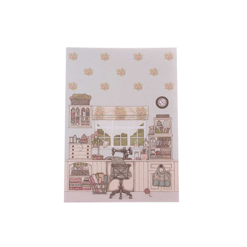 The Sewing Room A6 Notebook British Made The Sewing Room A6 Notebook by Sally Swannell