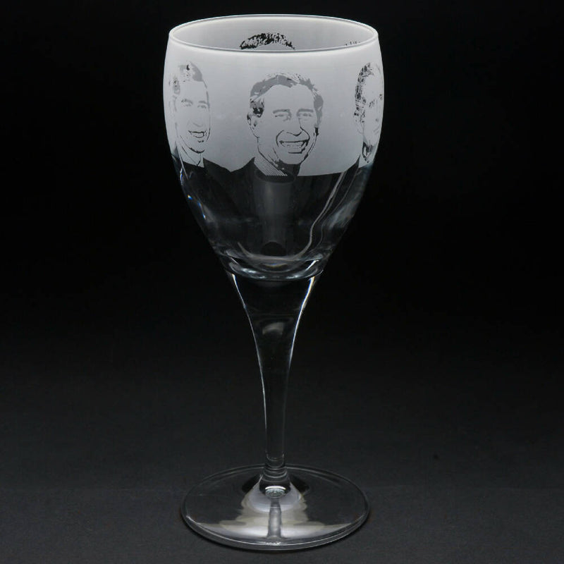 King Charles III Coronation | Crystal Wine Glass | Engraved British Made King Charles III Coronation | Crystal Wine Glass | Engraved by Glyptic Glass Art