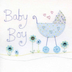 Baby Boy Card British Made Baby Boy Card - Vintage by Blue Eyed Sun