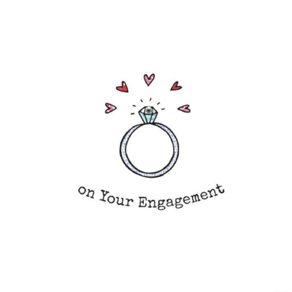 On Your Engagement Card - Biscuit by Blue Eyed Sun