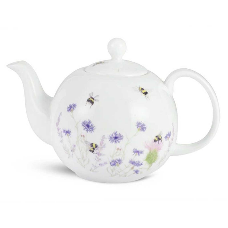 Bee & Flower Teapot British Made Bee & Flower Teapot by Mosney Mill