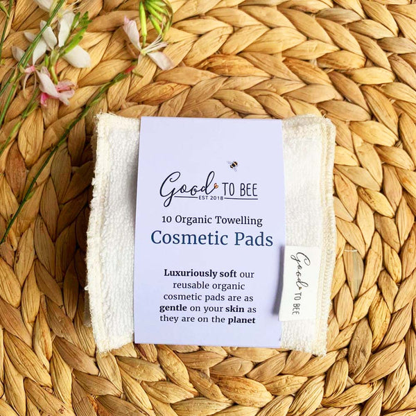 Organic Towelling Cosmetic Pads - 10 Pack by Good To Bee