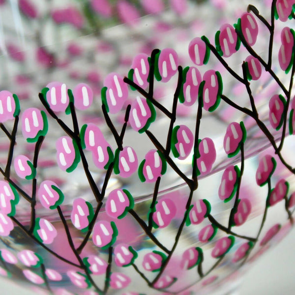 Pink Blossom Gin Glass by Samara Ball
