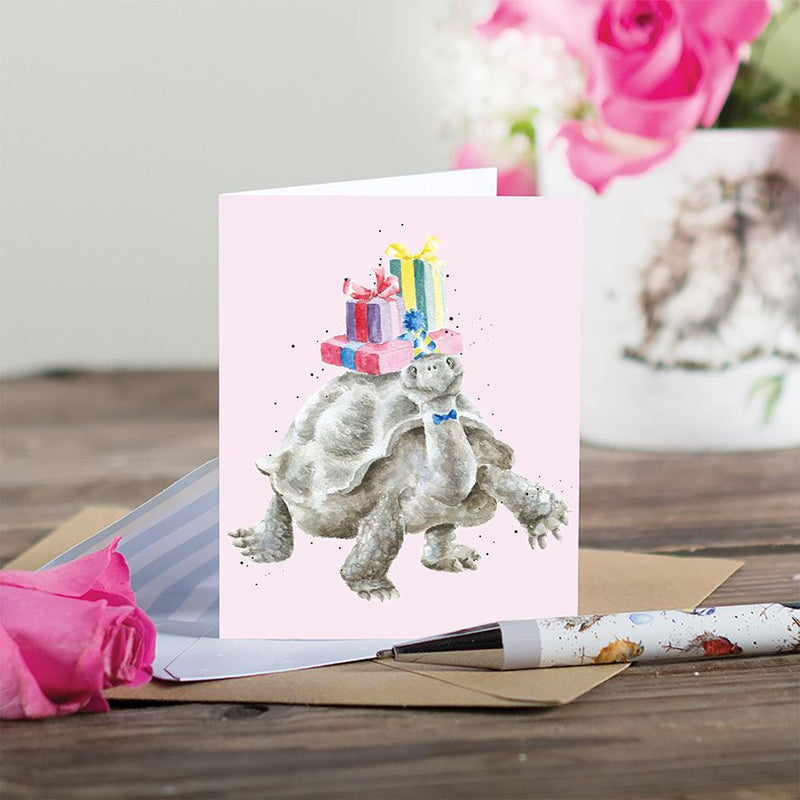 Let's Shellebrate Miniature Birthday Card British Made Let's Shellebrate Miniature Birthday Card by Wrendale
